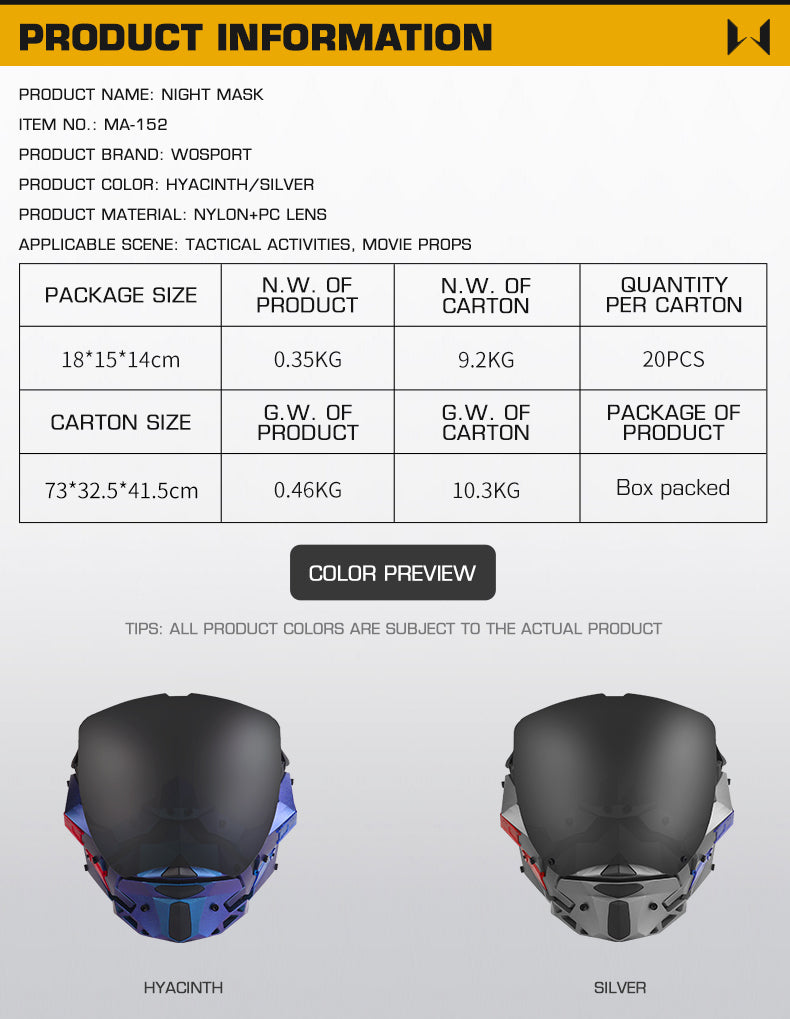 Cyberpunk Night mask