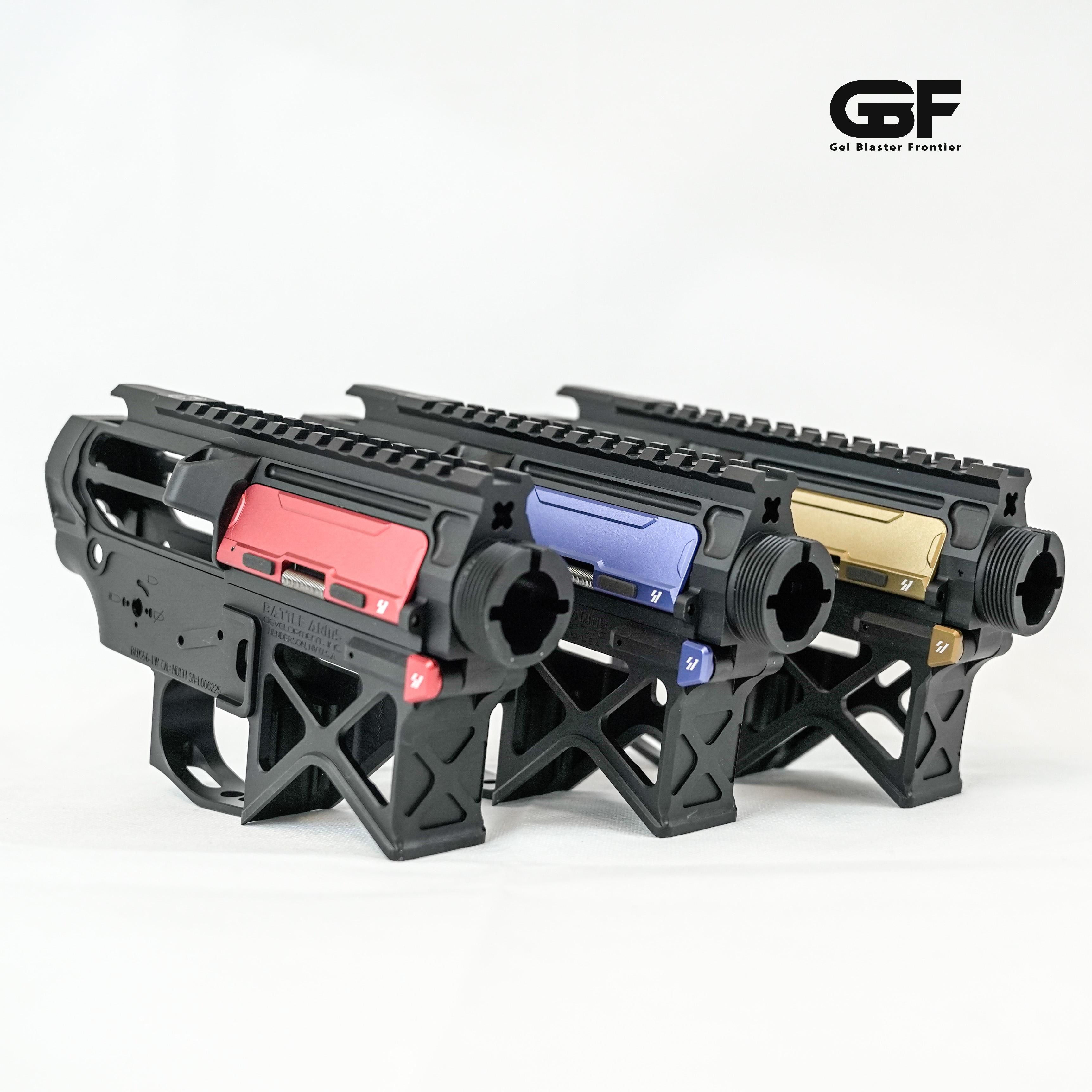 BAD556 CNC Aluminum V2 Gel Blaster Skeleton Receiver Kit, Gel Blaster Parts