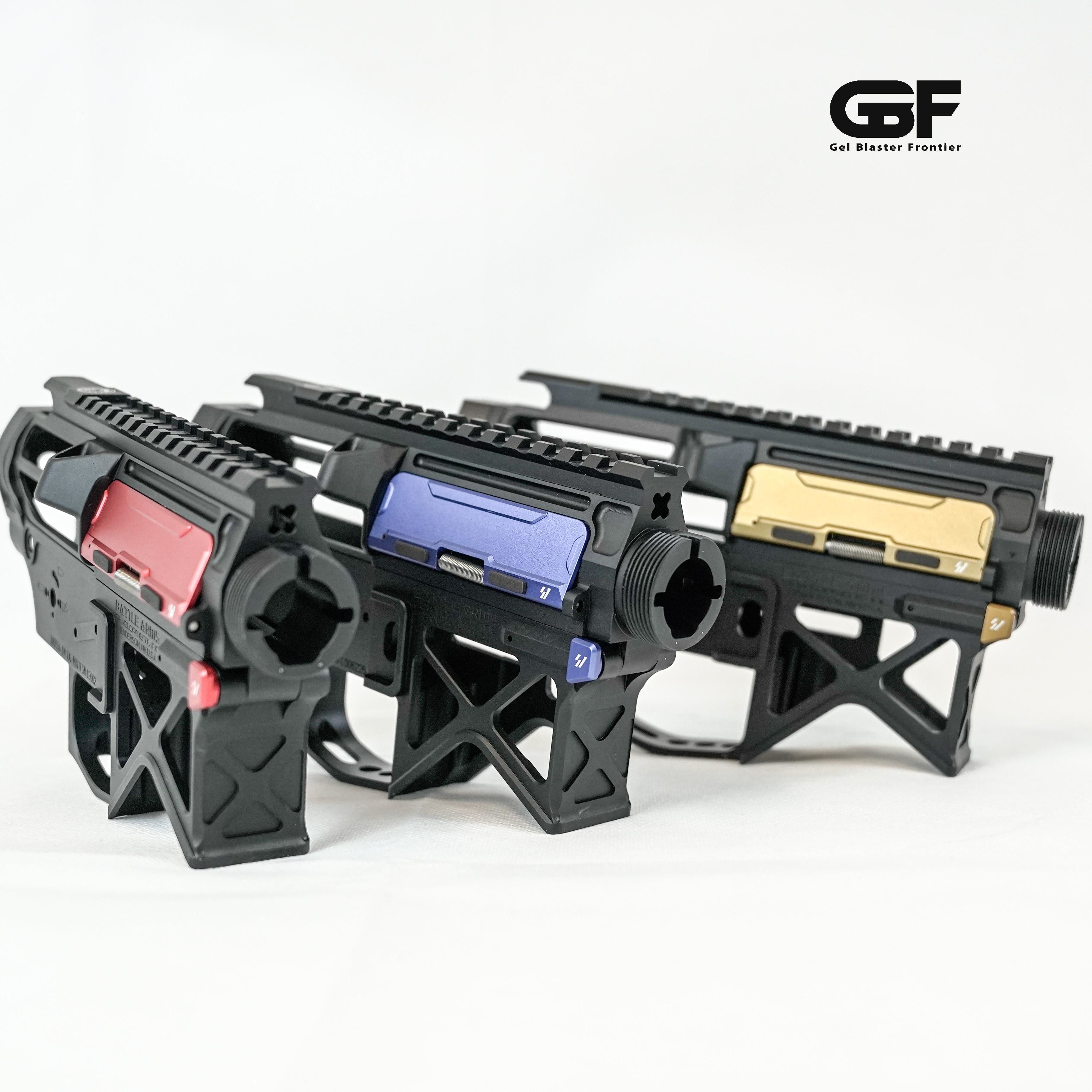 BAD556 CNC Aluminum V2 Gel Blaster Skeleton Receiver Kit, Gel Blaster Parts