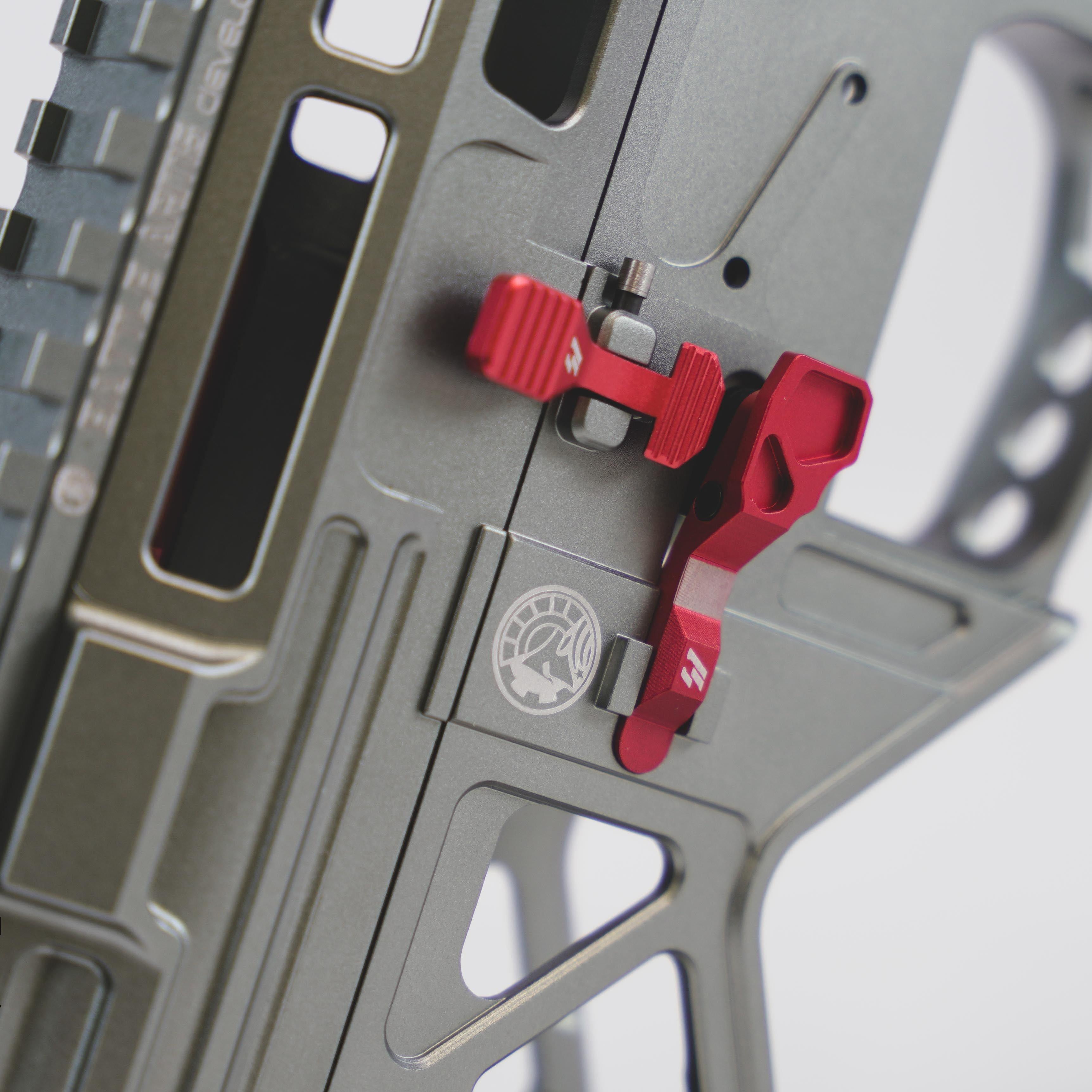 BAD556 CNC Aluminum V2 Gel Blaster Skeleton Receiver Kit, Gel Blaster Parts