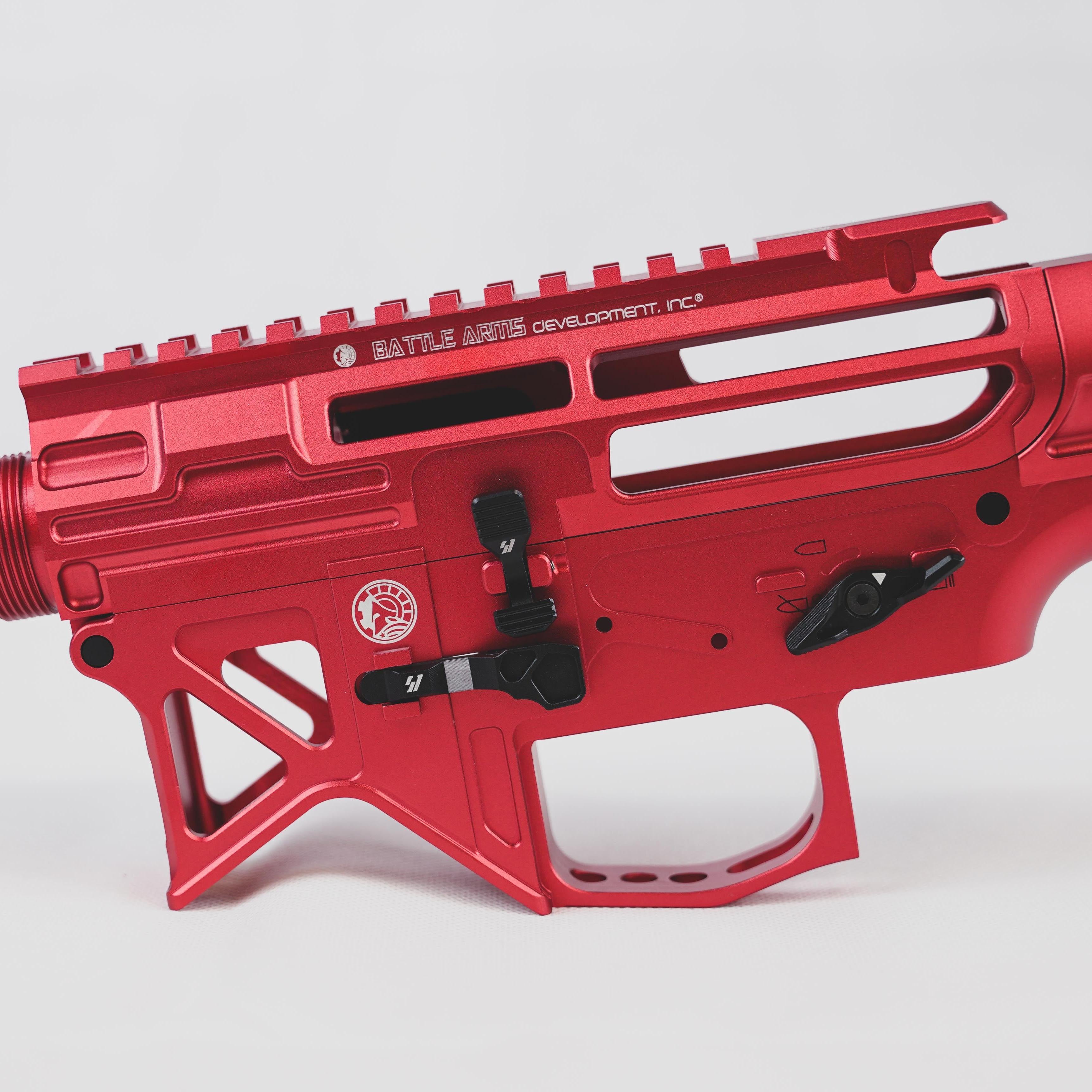 BAD556 CNC Aluminum V2 Gel Blaster Skeleton Receiver Kit, Gel Blaster Parts