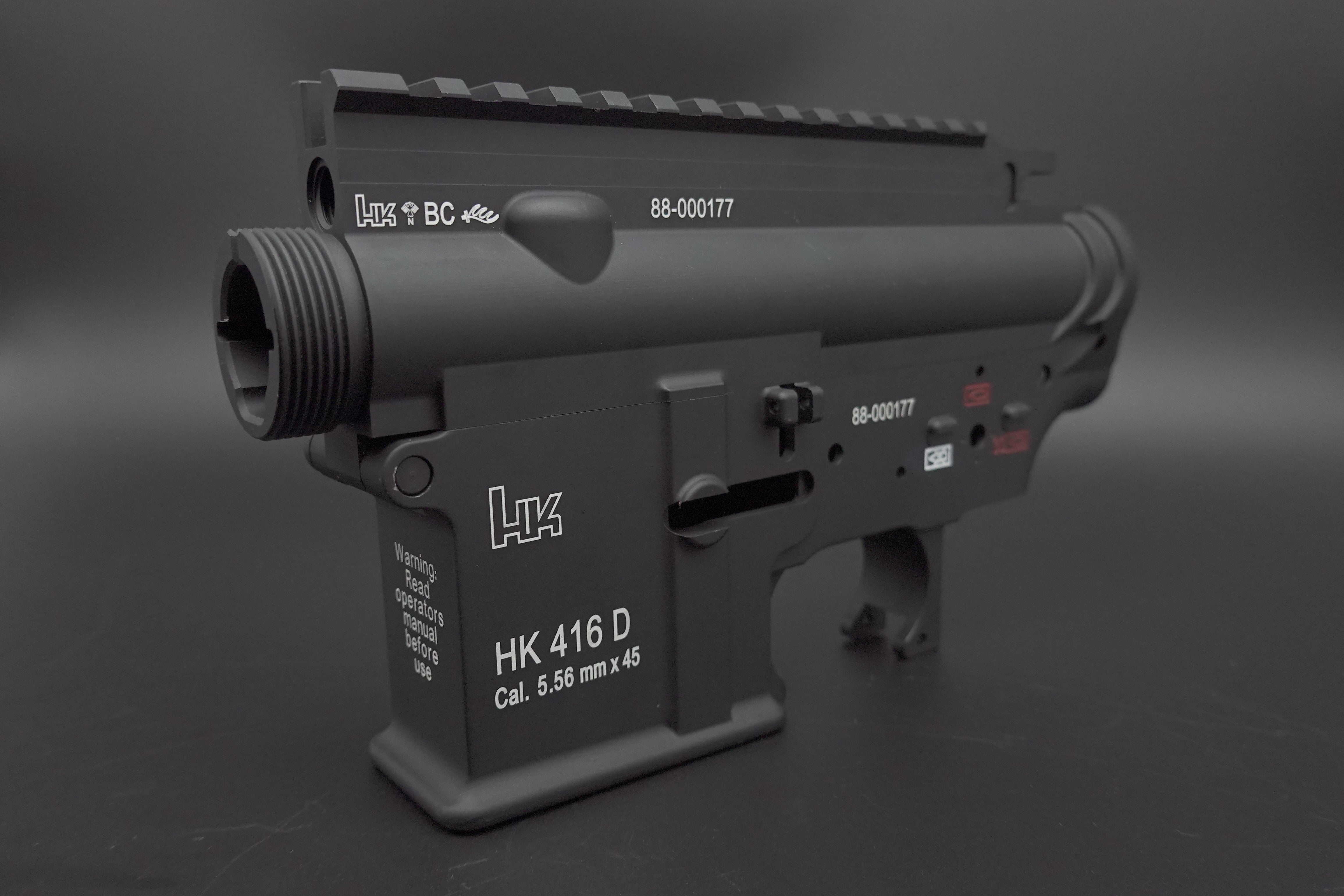 HK416D CNC Aluminum V2 Gel Blaster Receiver Kit, Gel Blaster Parts, Limited Edition