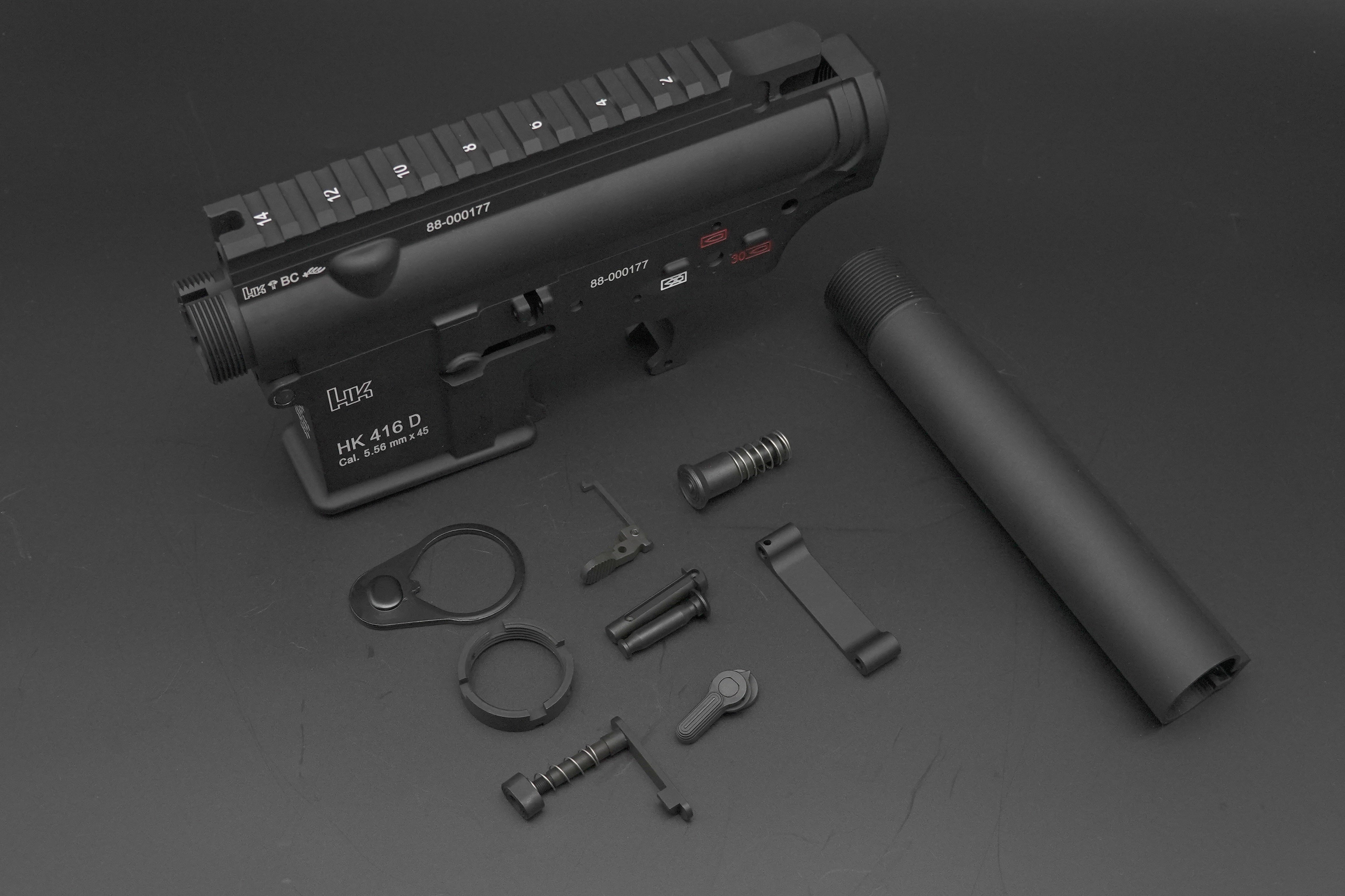 HK416D CNC Aluminum V2 Gel Blaster Receiver Kit, Gel Blaster Parts, Limited Edition
