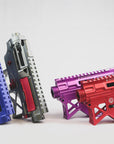 BAD556 CNC Aluminum V2 Gel Blaster Skeleton Receiver Kit, Gel Blaster Parts